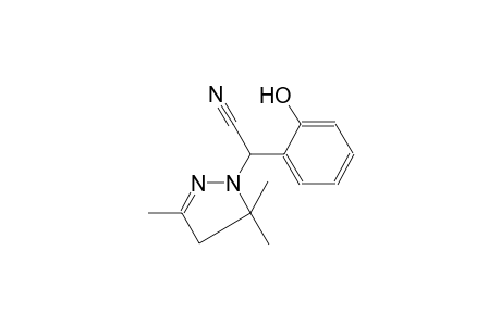 (2-hydroxyphenyl)(3,5,5-trimethyl-4,5-dihydro-1H-pyrazol-1-yl)acetonitrile