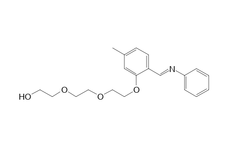 (E)-4-Methyl-N-phenyl-2-(1,4,7,10-tetraoxadecyl)benzaldimin