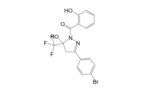 3-(4-Bromophenyl)-5-hydroxy-5-trifluoromethyl-4,5-dihydro-1H-1-(2-hydroxybenzoyl) pyrazole