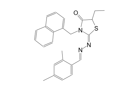 2,4-dimethylbenzaldehyde [(2E)-5-ethyl-3-(1-naphthylmethyl)-4-oxo-1,3-thiazolidin-2-ylidene]hydrazone
