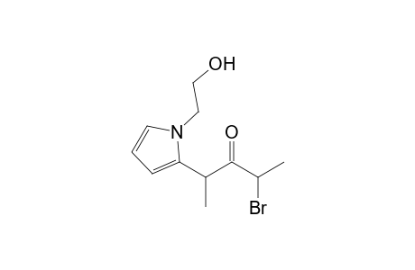 2-Bromanyl-4-[1-(2-hydroxyethyl)pyrrol-2-yl]pentan-3-one