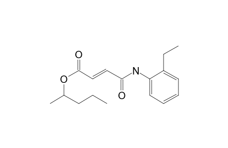 Fumaric acid, monoamide, N-(2-ethylphenyl)-, 2-pentyl ester