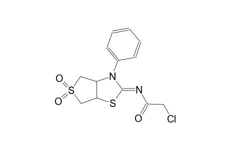 acetamide, 2-chloro-N-((2Z)-tetrahydro-5,5-dioxido-3-phenylthieno[3,4-d]thiazol-2(3H)-ylidene)-