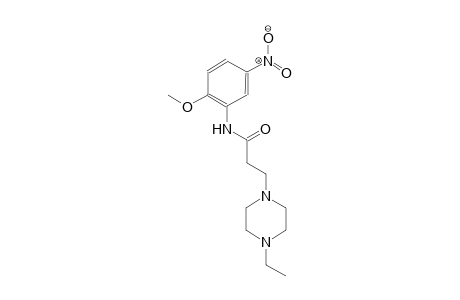 1-piperazinepropanamide, 4-ethyl-N-(2-methoxy-5-nitrophenyl)-