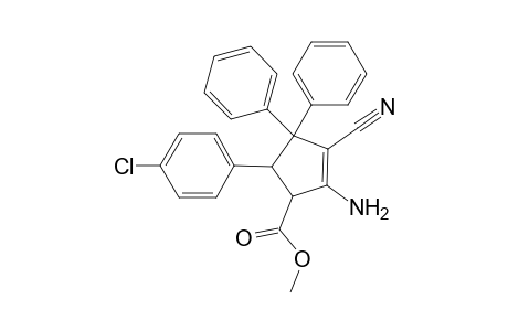 1-Amino-2-cyano-5-methoxycarbonyl-3,3-diphenyl-[4-(4-chlorophenyl)]cyclopentene