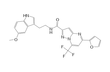 5-(2-furyl)-N-[2-(5-methoxy-1H-indol-3-yl)ethyl]-7-(trifluoromethyl)pyrazolo[1,5-a]pyrimidine-2-carboxamide
