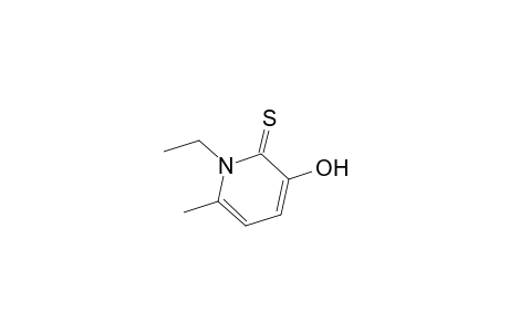 2(1H)-Pyridinethione, 1-ethyl-3-hydroxy-6-methyl-
