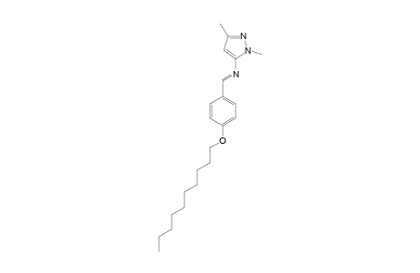 1,3-DIMETHYL-5-(4-N-DECYLOXYBENZYLIDENE)-AMINOPYRAZOLE