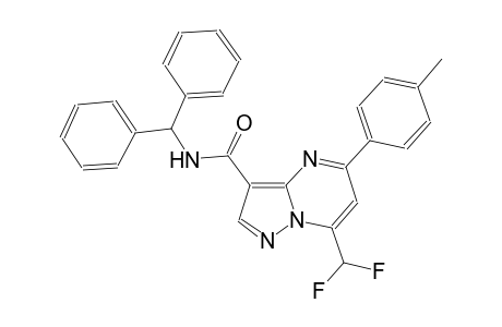 N-benzhydryl-7-(difluoromethyl)-5-(4-methylphenyl)pyrazolo[1,5-a]pyrimidine-3-carboxamide