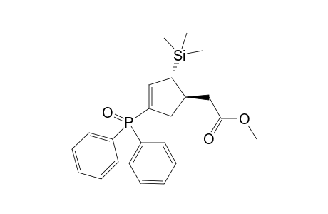 2-[(1S,2R)-4-diphenylphosphoryl-2-trimethylsilyl-1-cyclopent-3-enyl]acetic acid methyl ester