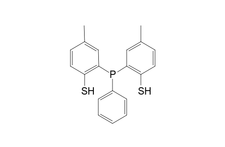 4-Methyl-2-[(5-methyl-2-sulfanylphenyl)(phenyl)-phosphino]benzenethiol
