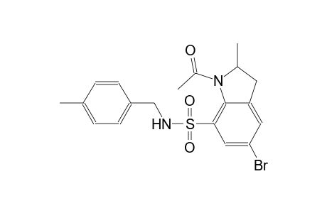 1H-indole-7-sulfonamide, 1-acetyl-5-bromo-2,3-dihydro-2-methyl-N-[(4-methylphenyl)methyl]-