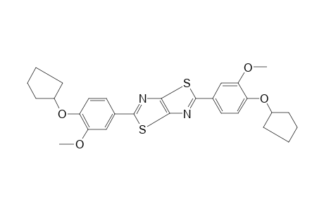 2,5-bis(4-cyclopentyloxy-3-methoxy-phenyl)-[1,3]thiazolo[5,4-d][1,3]thiazole