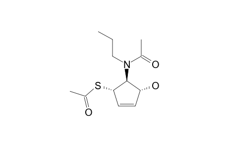 3-(Thioacetoxy)-4-(N-propyl-N-acetylamino)cyclopenten5-ol