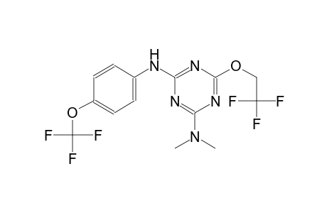 N~2~,N~2~-dimethyl-6-(2,2,2-trifluoroethoxy)-N~4~-[4-(trifluoromethoxy)phenyl]-1,3,5-triazine-2,4-diamine