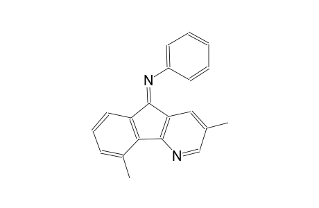 benzenamine, N-[(5Z)-3,9-dimethyl-5H-indeno[1,2-b]pyridin-5-ylidene]-