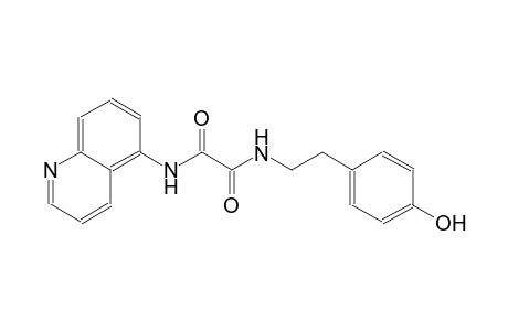 ethanediamide, N~1~-[2-(4-hydroxyphenyl)ethyl]-N~2~-(5-quinolinyl)-