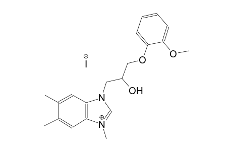 3H-benzimidazolium, 3-[2-hydroxy-3-(2-methoxyphenoxy)propyl]-1,5,6-trimethyl-, iodide