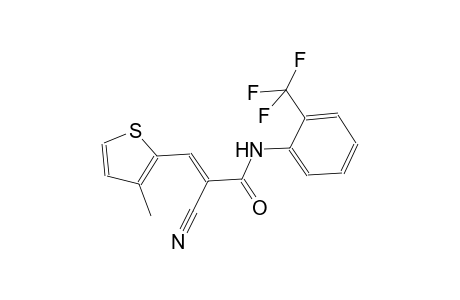 (2E)-2-cyano-3-(3-methyl-2-thienyl)-N-[2-(trifluoromethyl)phenyl]-2-propenamide