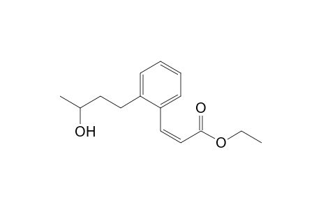 Ethyl (Z)-3-[2-(3-hydroxybutyl)phenyl]prop-2-enoate
