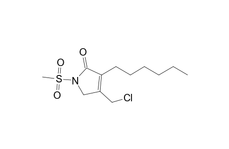 4-(Chloromethyl)-3-hexyl-1-(methylsulfonyl)-1H-pyrrol-2(5H)-one