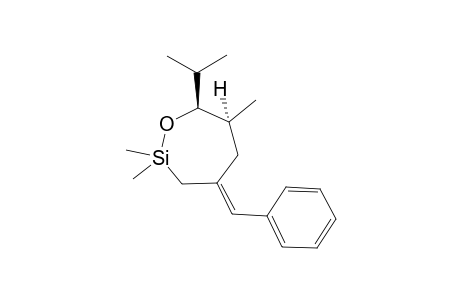 (E)-SYN-2,2,6-TRIMETHYL-4-BENZYLIDEN-7-ISOPROPYL-1-OXA-2-SILACYCLOHEPTANE
