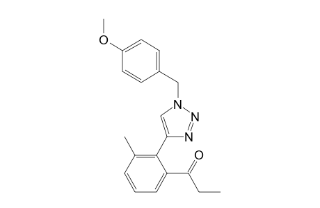 1-(2-(1-(4-methoxybenzyl)-1H-1,2,3-triazol-4-yl)-3-methylphenyl)propan-1-one