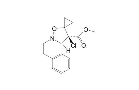 (1S*,10bR*)-1'-Chloro-1'-methoxycarbonyl)-6',10b'-dihydrospiro[cyclopropane-1,2'(5'H)-isoxazolo[2,3-a]isoquinoline]