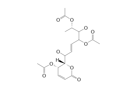 SYNARGENTOLIDE-E;6S-[4,6S-DIACETYLOXY-1,5-DIHYDROXY-2E-HEPTENYL]-5S-ACETYLOXY-5,6-DIHYDRO-2H-PYRAN-2-ONE