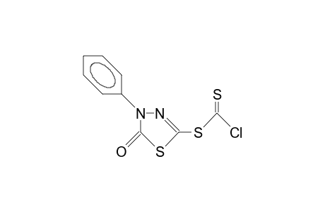 5-((Chlorothiocarbonyl)thio)-3-phenyl-1,3,4-thiadiazol-2(3H)-one