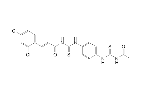 N-acetyl-N'-{4-[({[(2E)-3-(2,4-dichlorophenyl)-2-propenoyl]amino}carbothioyl)amino]phenyl}thiourea