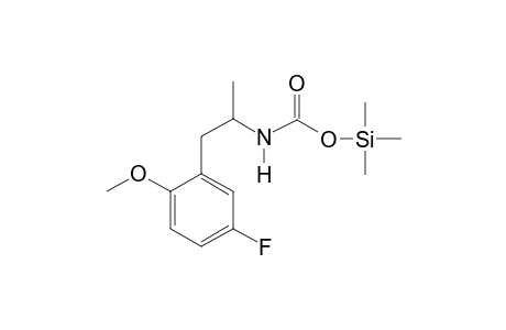 N-[1-(5-Fluoro-2-methoxyphenyl)prop-2-yl]carbamic acid TMS