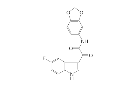 1H-Indole-3-acetamide, N-(1,3-benzodioxol-5-yl)-5-fluoro-.alpha.-oxo-