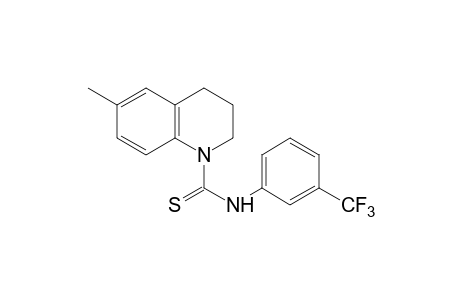 3,4-dihydro-6-methylthio-alpha,alpha,alpha-trifluoro-1(2H)-quinolinecarboxy-m-toluidide