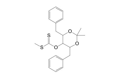 2,2-Dimethyl-4,6-dibenzyl-1,3-dioxan-5-yl (methylsulfanyl)methanethioate