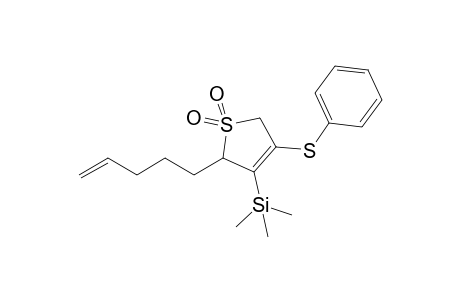 2-(4-Pentenyl)-4-(phenylthio)-3-(trimethylsilyl)-3-sulfolene