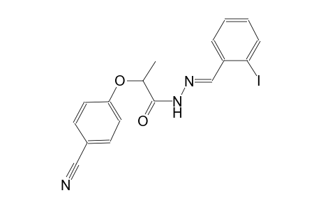 2-(4-cyanophenoxy)-N'-[(E)-(2-iodophenyl)methylidene]propanohydrazide