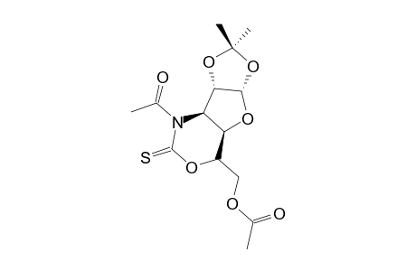 N-ACETYL-(5S,6R)-(6-ACETOXYMETHYL-3-DEOXY-1,2-O-ISOPROPYLIDENE-BETA-L-THREO-FURANOSO)-[3,4-D]-TETRAHYDRO-1,3-OXAZIN-2-THIONE