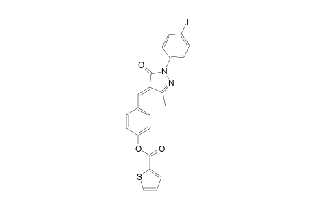 2-Thiophenecarboxylic acid, 4-[[1,5-dihydro-1-(4-iodophenyl)-3-methyl-5-oxo-4H-pyrazol-4-yliden]methyl]phenyl ester