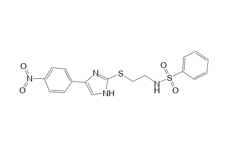 N-[2-[[5-(4-nitrophenyl)-1H-imidazol-2-yl]sulfanyl]ethyl]benzenesulfonamide