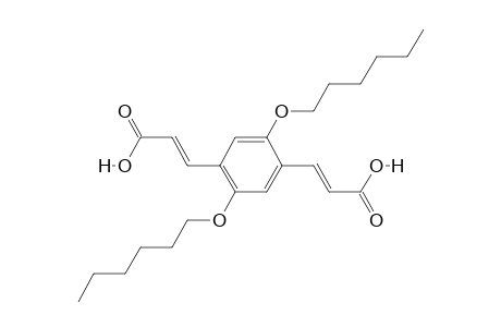 3-[2,5-dihexoxy-4-(3-hydroxy-3-keto-prop-1-enyl)phenyl]acrylic acid
