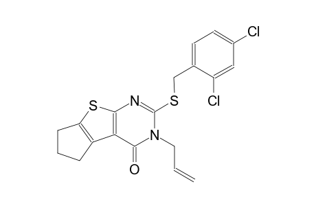 3-allyl-2-[(2,4-dichlorobenzyl)sulfanyl]-3,5,6,7-tetrahydro-4H-cyclopenta[4,5]thieno[2,3-d]pyrimidin-4-one
