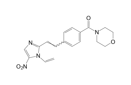 morpholino-p-[2-(5-nitro-1-vinylimidazol-2-yl)vinyl]phenyl ketone