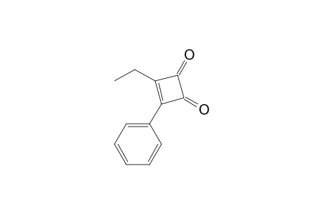 3-Phenyl-4-ethyl-3-cyclobutene-1,2-dione