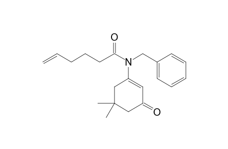 N-Benzyl-N-(5',5'-dimethyl-3'-oxocyclohex-1'-enyl)hex-5-enamide