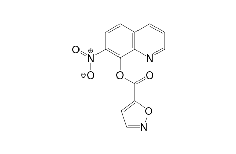 5-Isoxazolecarboxylic acid, 7-nitro-8-quinolinyl ester