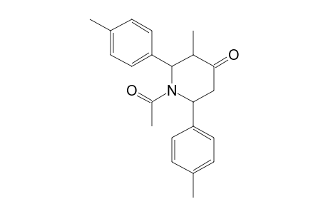 3-Methyl-2,6-bis(4-methylphenyl)-4-piperidinone, ac derivative