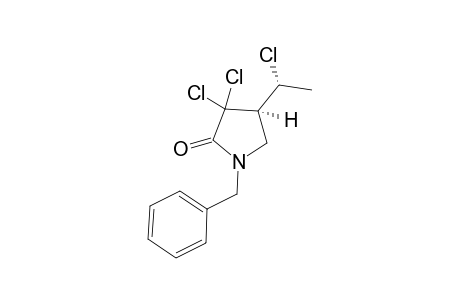 (R*)-1-Benzyl-3,3-dichloro-4-[(R*)-1-chloroethyl]-pyrrolidin-2-one