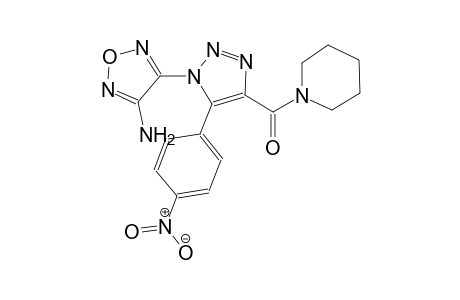 4-[5-(4-nitrophenyl)-4-(1-piperidinylcarbonyl)-1H-1,2,3-triazol-1-yl]-1,2,5-oxadiazol-3-amine