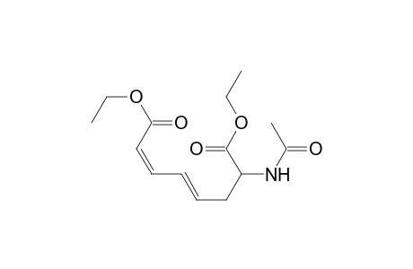 Ethyl (E,Z)-2-Acetamido-7-(carboethoxy)hepta-4,6-dienoate